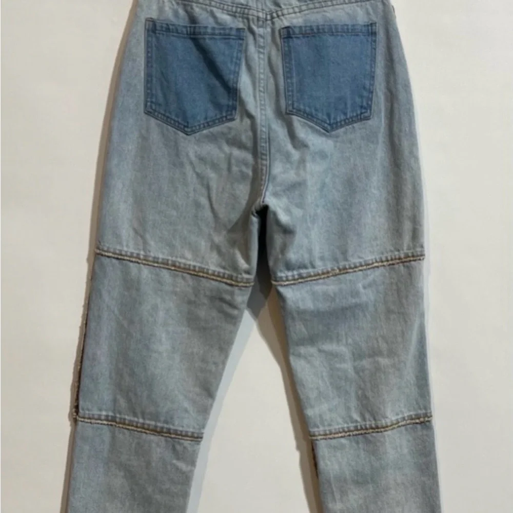 Maniere De Voir Eccentric Inside Out Distressed Grunge Jeans Sz UK 8 / US 4 - Picture 5 of 8